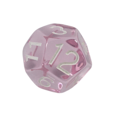 Translucent Pink w/ White Ink  