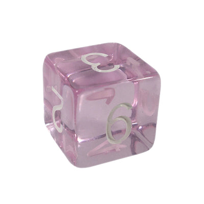 Translucent Pink w/ White Ink  