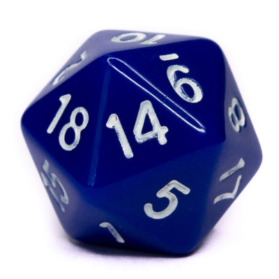 Opaque Dark Blue w/ White Ink  