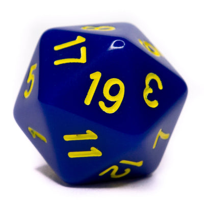 Opaque Dark Blue w/ Yellow Ink  
