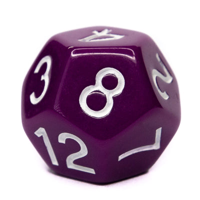 Opaque Dark Purple w/ White Ink  