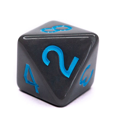 Opaque Dark Gray w/ Lt Blue Ink  