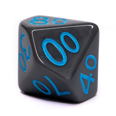 Opaque Dark Gray w/ Lt Blue Ink  