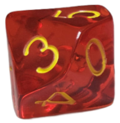 Translucent Red w/ Yellow Ink  