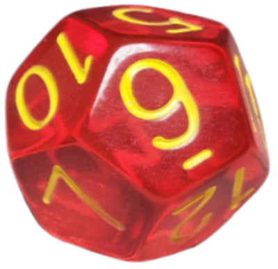 Translucent Red w/ Yellow Ink  