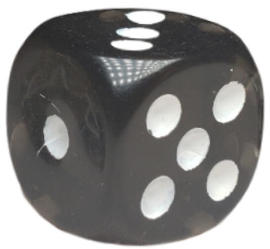 Dice d6 pips 18mm