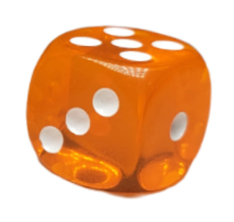 Dice d6 pipped 18mm