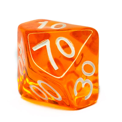 Translucent Orange w/ White Ink  