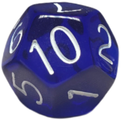 Translucent Dark Blue w/ White Ink  