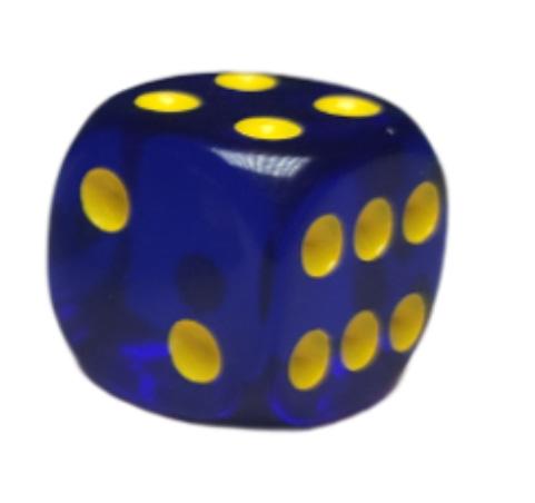 Dice d6 pipped 14mm