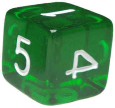 Translucent Dark Green w/ White Ink  
