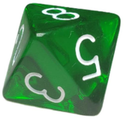 Translucent Dark Green w/ White Ink  