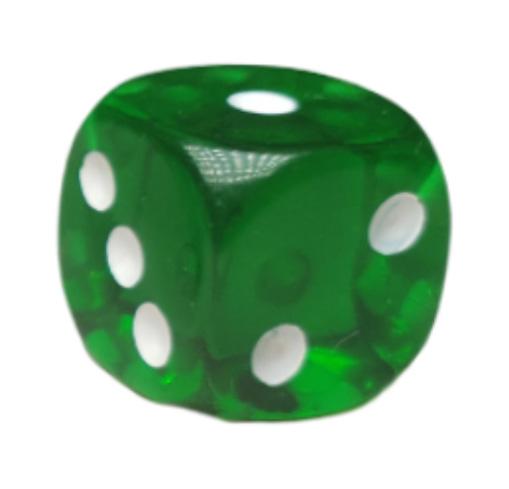 Dice d6 pipped 14mm