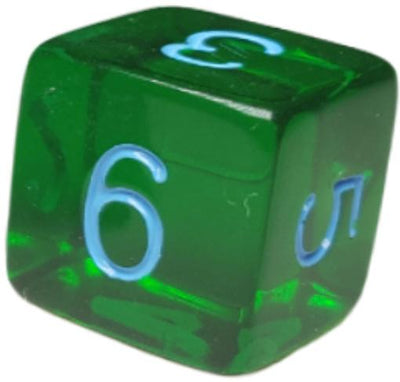 Translucent Dark Green w/ Lt Blue Ink  