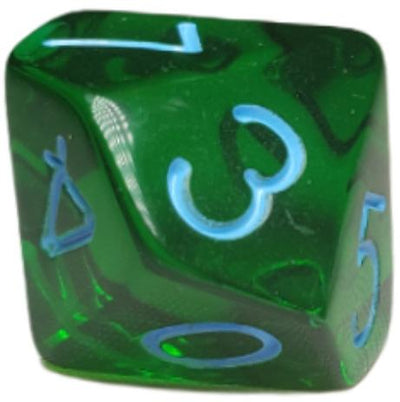 Translucent Dark Green w/ Lt Blue Ink  