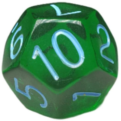 Translucent Dark Green w/ Lt Blue Ink  