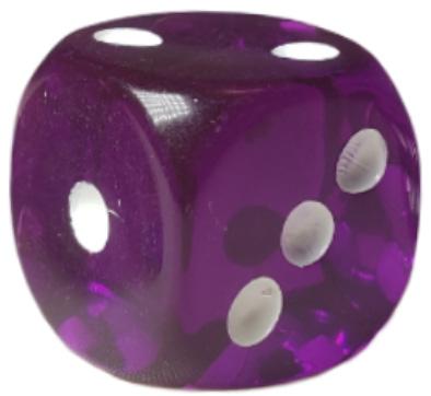 Dice d6 pips 18mm