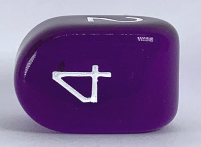 Translucent Dark Purple w/ White Ink  