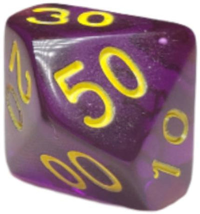Translucent Dark Purple w/ Yellow Ink  