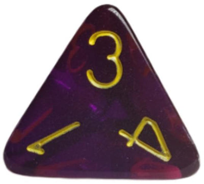 Translucent Dark Purple w/ Yellow Ink  