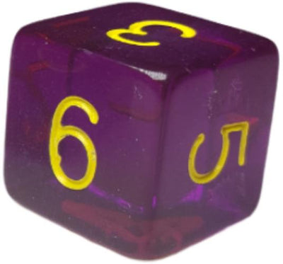 Translucent Dark Purple w/ Yellow Ink  