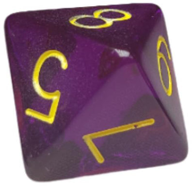 Translucent Dark Purple w/ Yellow Ink  