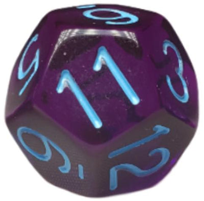 Translucent Dark Purple w/ Lt Blue Ink  