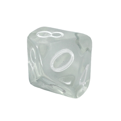 Translucent Clear w/ White  
