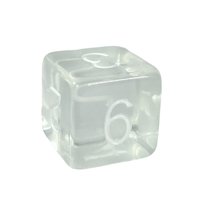 Translucent Clear w/ White  