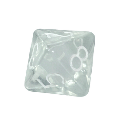 Translucent Clear w/ White  