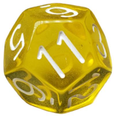 Translucent Yellow w/ White  