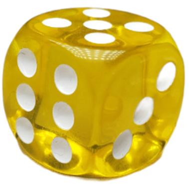 Dice d6 pips 18mm