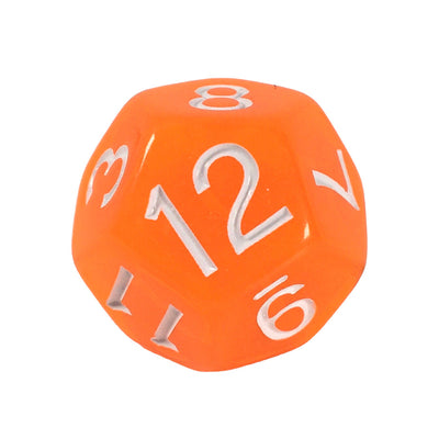 Translucent Neon Orange w/ White Ink  