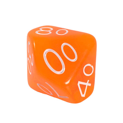 Translucent Neon Orange w/ White Ink  