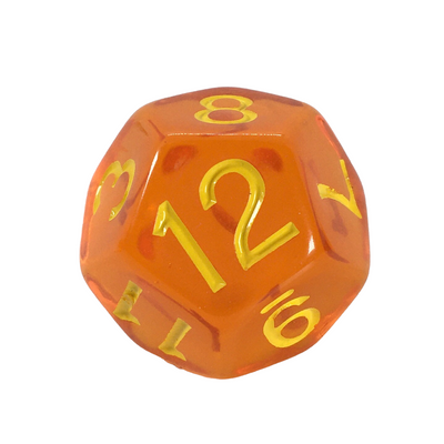 Translucent Pumpkin w/ Yellow Ink  