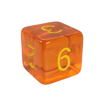 Translucent Pumpkin w/ Yellow Ink  
