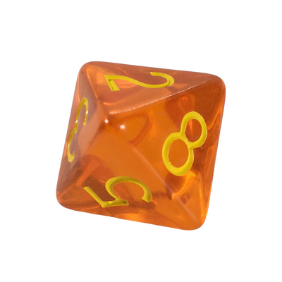 Translucent Pumpkin w/ Yellow Ink  
