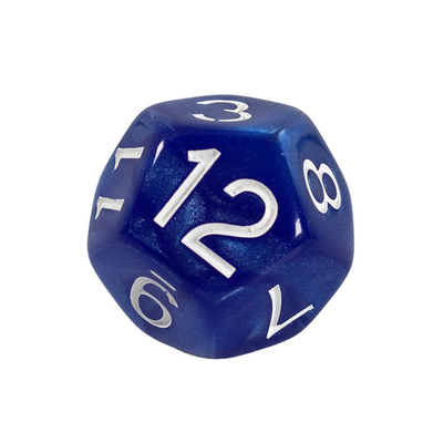 Marble Blue w/ White Ink  