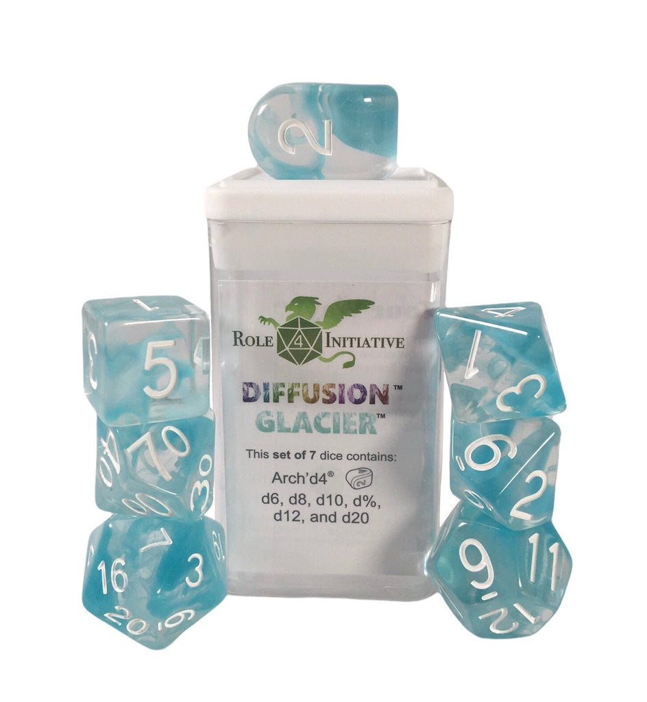 Diffusion Glacier - Set of 7 Dice