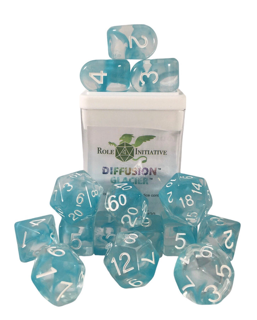 Diffusion Glacier - Set of 15 Dice