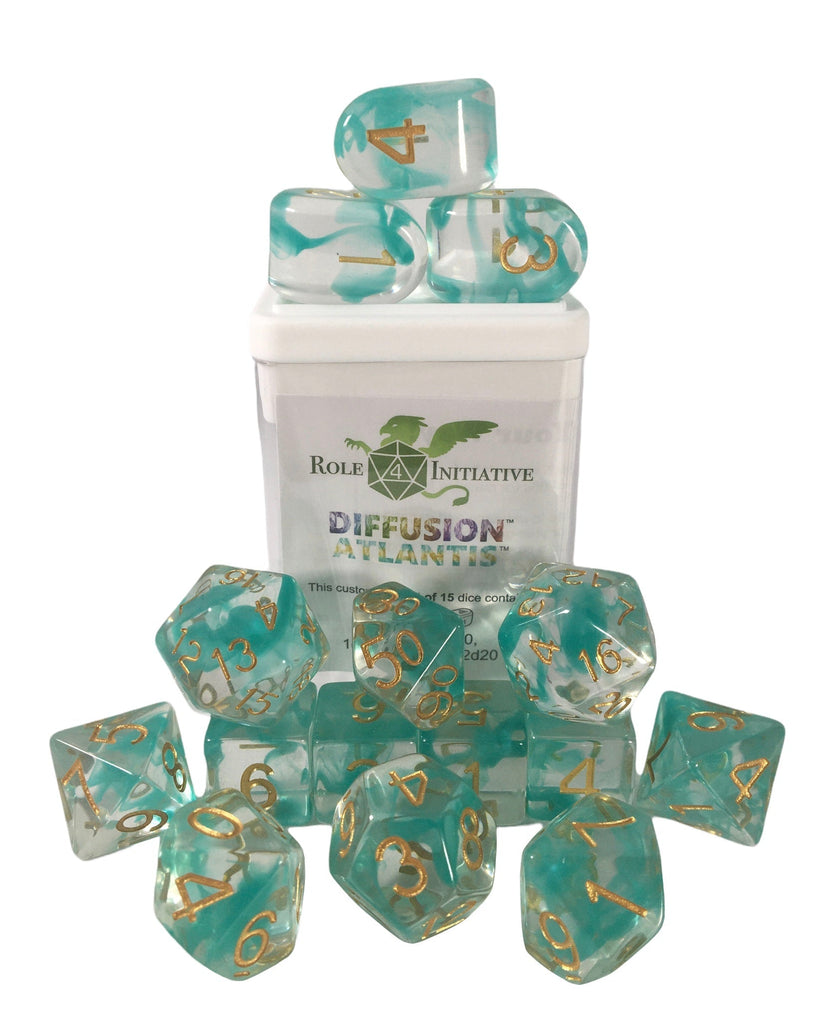 Diffusion Atlantis - Set of 15 Dice