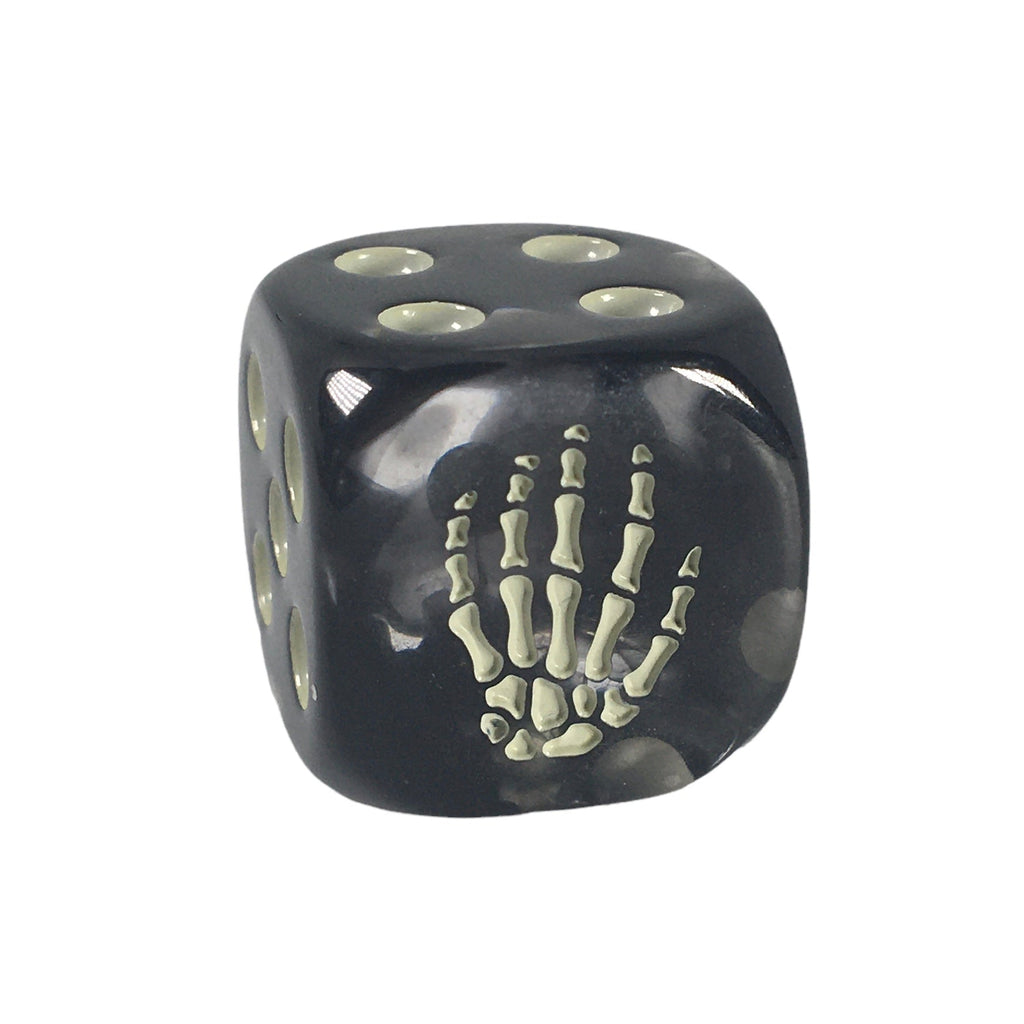 Dice d6 pipped w/ logo 18mm