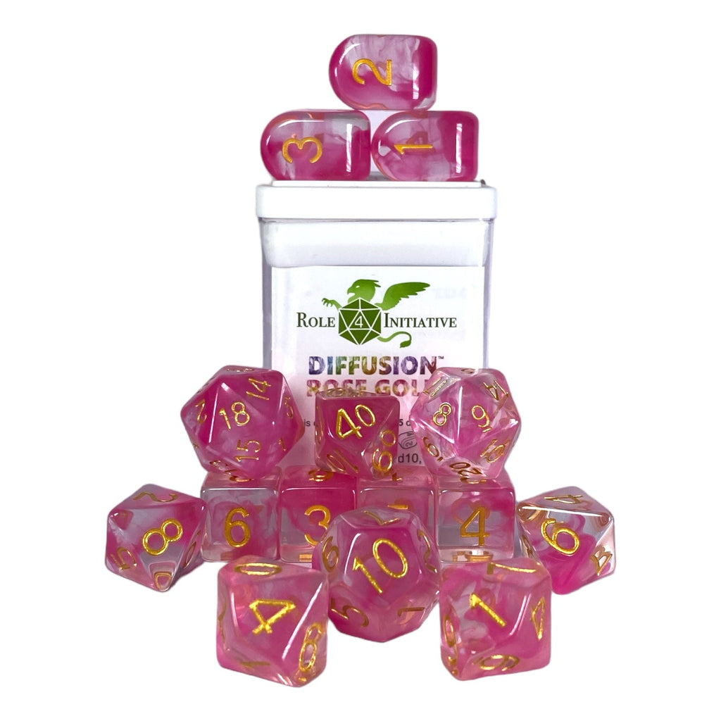 Diffusion Rose Gold - Set of 15 Dice