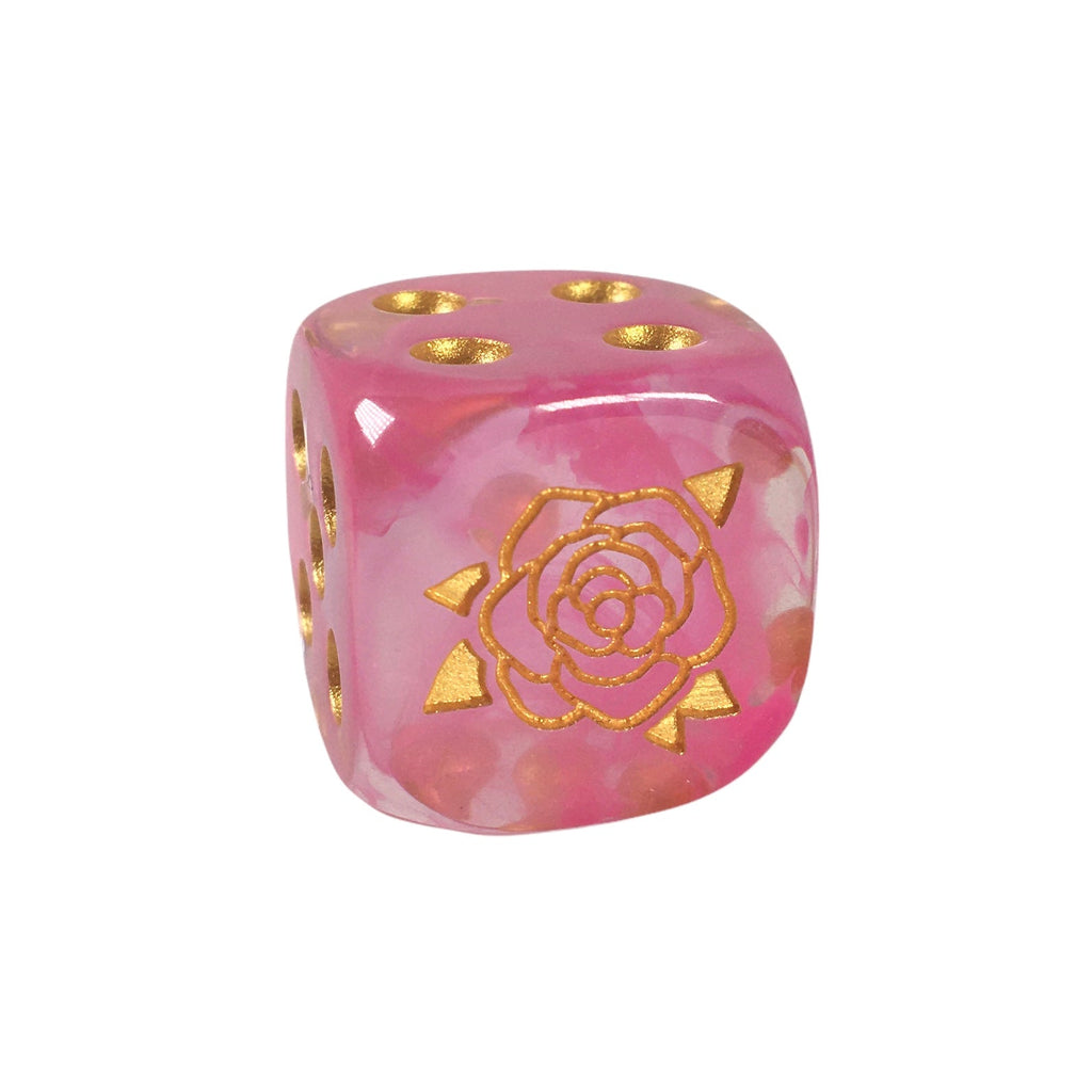 Dice d6 pipped 18mm w/ logo