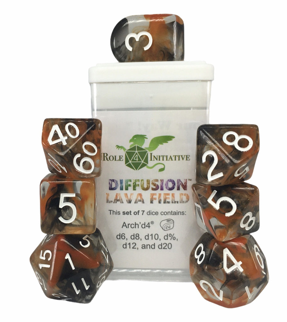 Diffusion Lava Field - Set of 7 Dice