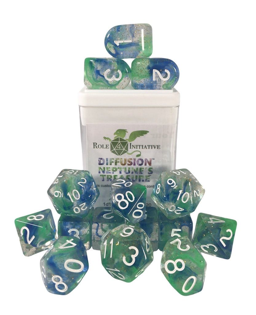 Diffusion Neptunes Treasure - Set of 15 Dice