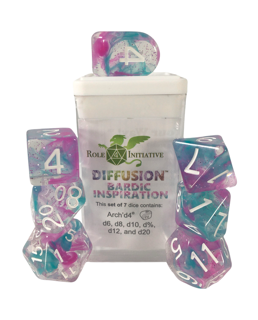 Diffusion Bardic Inspiration - Set of 7 w/ all numbers