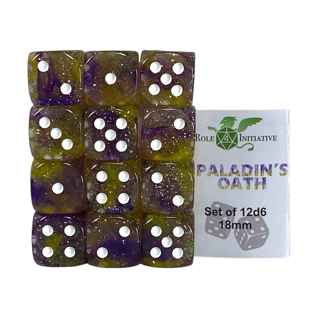 Diffusion Paladins Oath - Set of 12d6 pips 18mm w/ all pips