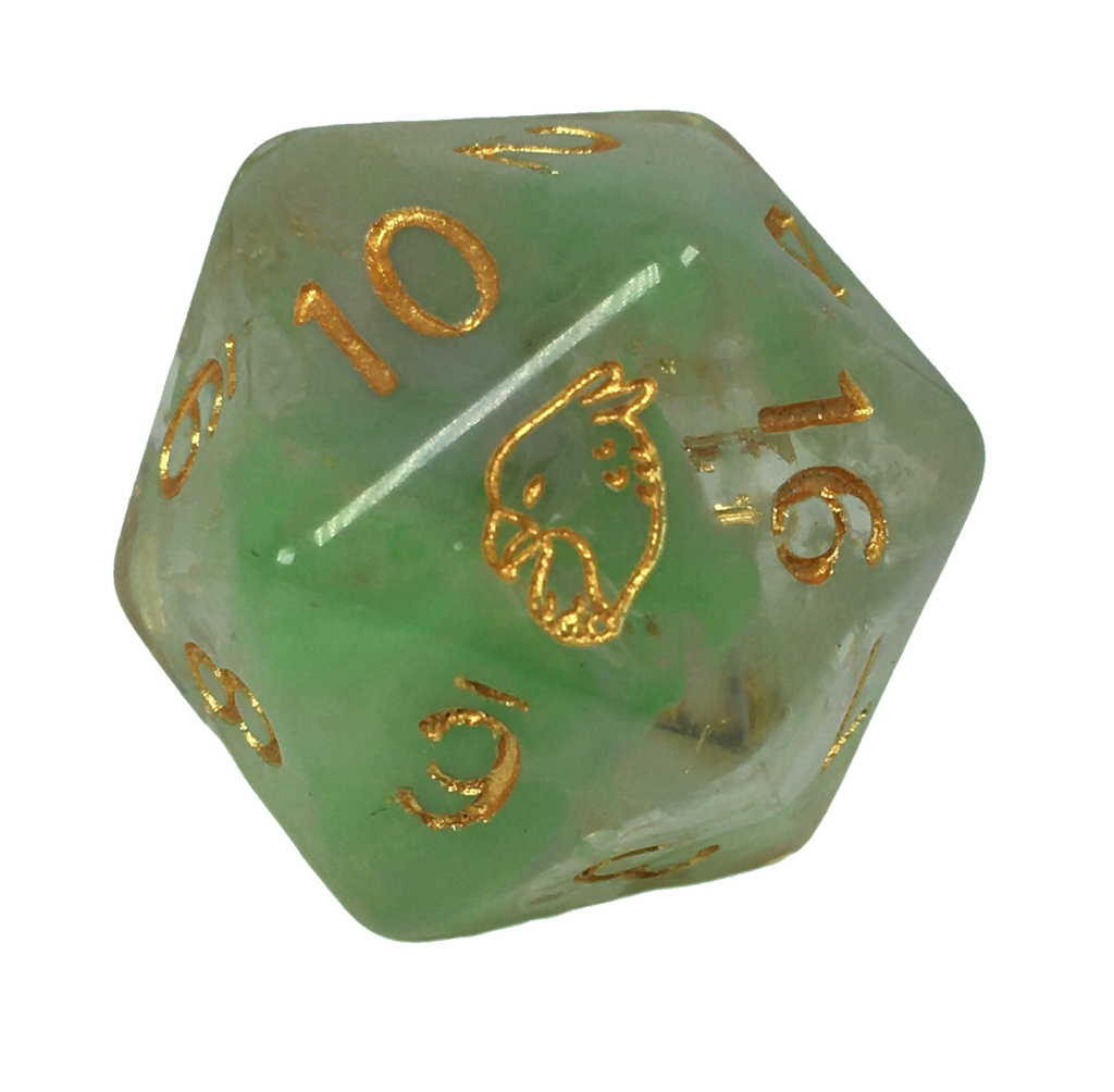 Dice XL d20 29mm Griffin symbol