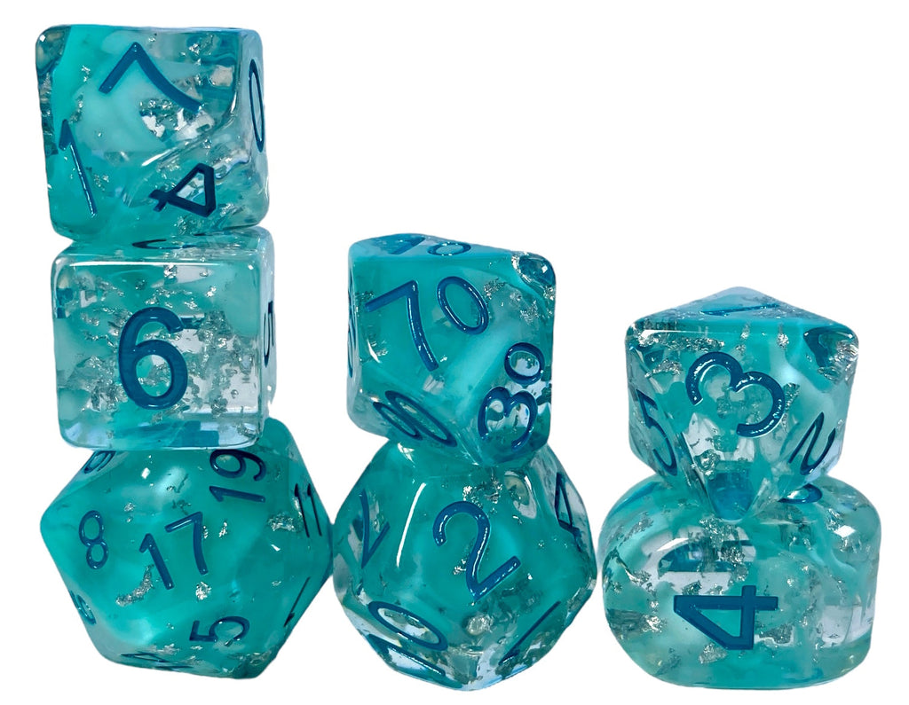 Dice set of 7 w/ symbol